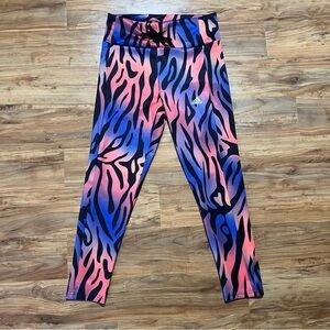 Adidas‎ Women's MED Running Essentials Tiger Print 7/8 Tights AEROREADY Fabric